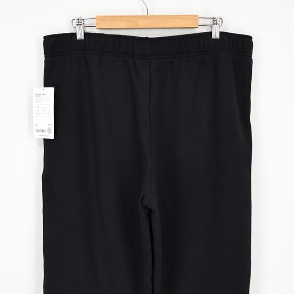 NWT Athleta Forever Fleece High-Rise Piping Jogger In Black White Size Large - Picture 7 of 12